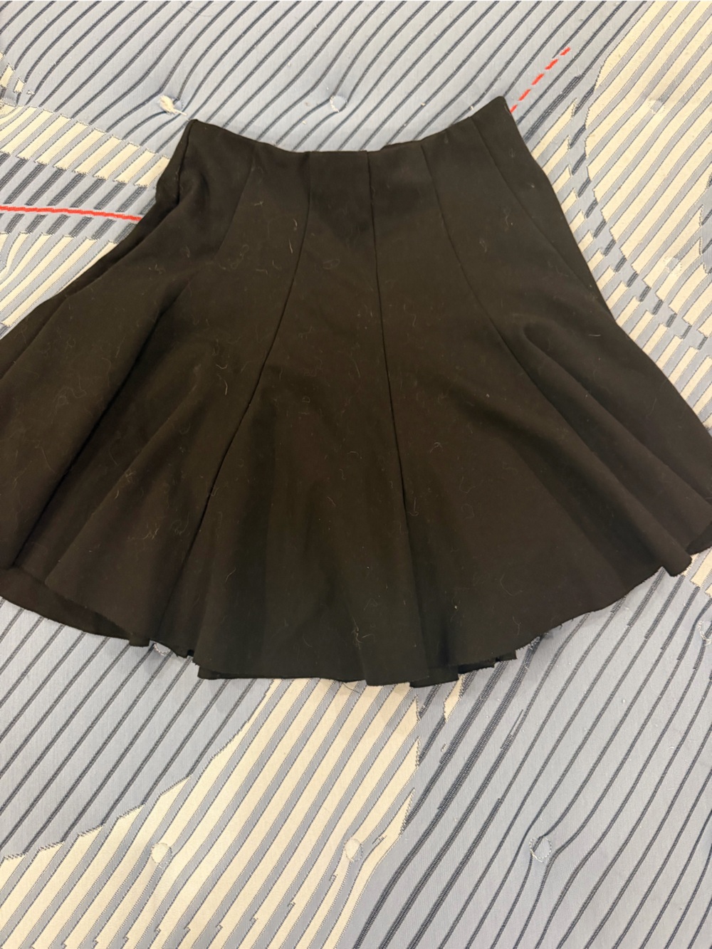 Astr Black Circle Skater Mini Skirt